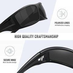Polarized Sports Sunglasses – Unbreakable Wrap Around UV400 Cycling Men/Women