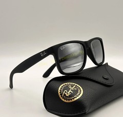 Ray-Ban RB4165 622/6G Justin Polarized Sunglasses Grey Mirror Silve Lens 54mm UV
