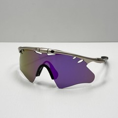 Oakley Mag X-Metal Sunglasses Silver Frame Blue Lens RareIN BOX