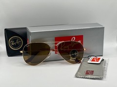 Ray-Ban Aviator Classic Gold Frame RB3025 001/33 58-14 with Brown B15 lenses