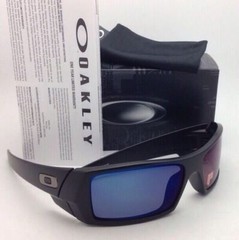 OAKLEY POLARIZED Sunglasses GASCAN OO 26-244 Matte Black Frame /Ice Iridium Lens