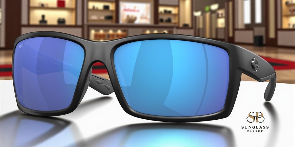 COSTA DEL MAR 6S9007 17 Reefton Blackout Blue Mirror 64 mm Men’s Sunglasses