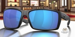 COSTA DEL MAR 6S9007 17 Reefton Blackout Blue Mirror 64 mm Men’s Sunglasses