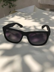 Ray-Ban Justin Polarized RB 4165 622/T3 Sunglasses Matte Black Frame 54mm 4165-1