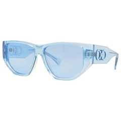 Salvatore Ferragamo Azure Geometric Unisex Sunglasses SF1077S 432 56