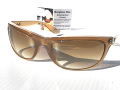 Ray Ban BALORAMA Opal Light Brown GRADIENT Brown Lens Sunglass RB 4089 6789/51