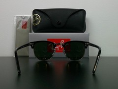 Ray-Ban RB3016 Clubmaster Sunglasses Black & Silver G-15 51mm Never Worn