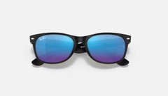 Ray-Ban New Wayfarer Flash Black/Blue Mirror 55mm Sunglasses RB2132 622/17 55-18