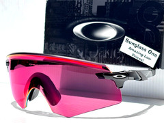 NEW Oakley ENCODER Shiny Black PRIZM Field Red Lens Sunglass 9471-02