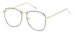 Large Oversized Geek Fashion Glasses Clear Lens Thin Metal Frame Nerd Glasses