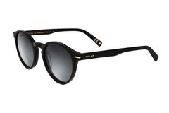 Polar Gold 111 (77) Shiny Black/Solid Black Polarized Sunglasses Cal: 49