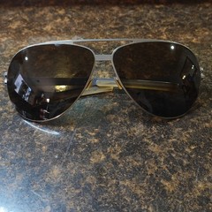 Mykita Sunglasses Men Aviator # 1 “Adam” Germany Silver Frame Brown Lens
