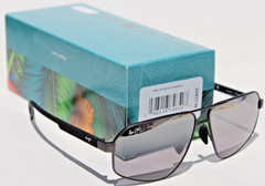 MAUI JIM Keawawa POLARIZED Sunglasses DSB620-02 Gunmetal/Silver Black Mirror NEW