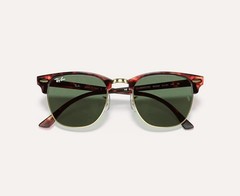 Ray-Ban ClubMaster RB3016 Tortoiseshell/Gold Green Lenses Unisex Sunglasses