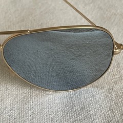 Ray Ban Aviatior Sunglasses 58-14 Bausch Lomb Vintage Gold Colored Aviation B&L