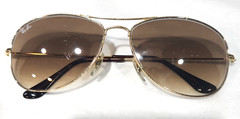 Ray Ban RB3362 Cockpit 001/51 Gold Metal Brown Gradient Sunglasses 59-14 135