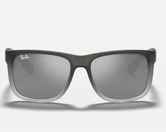 Ray Ban RB4165 852/88 Justin Gray On Clear Gray Gradient Silver Mirror 54-16mm