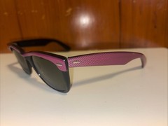 Ray Ban Bausch Lomb B&L Sunglasses Wayfarer 50mm Vintage Pink Black Neat Street