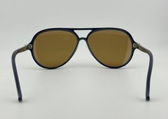 Vintage VUARNET PX 374 145 POLARIZED BROWN LENS, DARK BLUE NYLON CATS SUNGLASSES