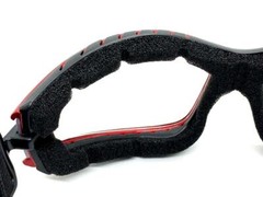 MOTORCYCLE Day Night Riding Padded Safety Protective GOGGLES Eyewear Clear Lens