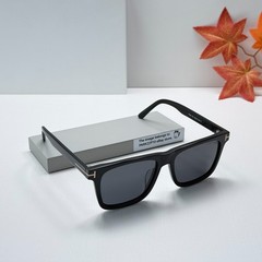Tom Ford TF906 Square Sunglasses Black Frame Grey Lens 56-17-145 Men