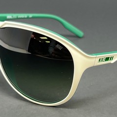 Nike sunglasses MDL 210 EV0720-133 White Pine Green Men’s 66mm Aviator Frame