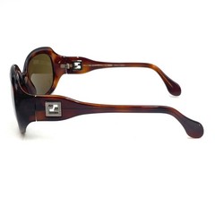 FENDI Zucca Zucchino Sunglasses Brown Tortoiseshell Frame 5.2×6 in Italy