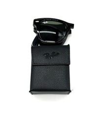 RAY BAN Sunglasses WAYFARER FOLDING Shiny Black Green G15 RB4105 50-22 Returned