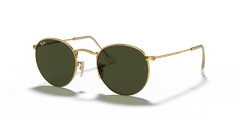 Ray-Ban Round Metal Polished Gold/G-15 Green 50 mm Sunglasses RB3447 001 50-21