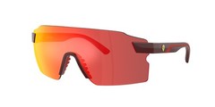 FERRARI SCUDERIA FZ6024U 530 M5 Red Bordeaux Grey Mirror Red 33mm Men Sunglasses