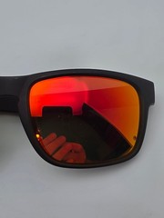 Blenders Canyon Red Strike Matte Black Frame Polarized Red Mirror Sunglasses