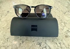 Zeiss mens circle frame sunglasses with case model zs23713s