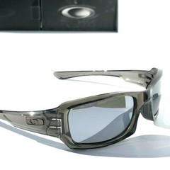 NEW Oakley FIVES Squared Grey Smoke POLARIZED Galaxy Chrome Mirror Sunglass 9238