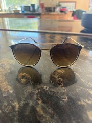 RAY-BAN Sunglasses RB 3546 9009/85 52-20 Brown & Gold Frame w/Brown Gradient