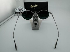 MAUI JIM NORTH STAR MJ 757-17M SILVER W/ NEUTRAL GREY POLARIZED ROUND SUNGLASSES