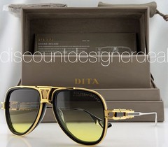 DITA Grand-Decade DTS460-A-01 Black Gold Frame Gray to Yellow Gradient Lens NEW