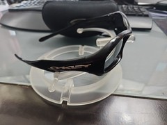 Oakley Fatcat Polished Black Vintage Sunglasses Made In USA with Case Fat Cat