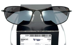 NEW Oakley WHISKER Carbon Metal Alloy POLARIZED Galaxy Chrome Sunglass 4141-01