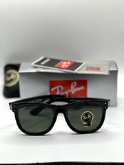 Ray-Ban RB R0501S BOYFRIEND REVERSE 6677/VR 56-18 145 3N G-15 Green Lenses