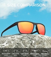 KALIYADI Polarized Sunglasses for Men Lightweight Sun Glasses with UV Protection