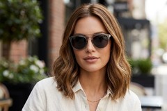 Furla SFU244 Silver Mirrored Sunglasses