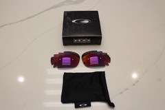 NEW GENUINE OAKLEY RACING JACKET/JAWBONE 30 YR POSITIVE +RED IRIDIUM LENSES