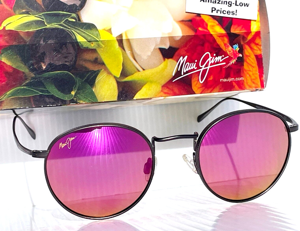 NEW Maui Jim NAUTILUS Bronze Titanium POLARIZED Sunrise Lens Sunglass P544-14