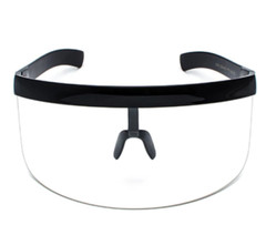 Oversized Visor Protective Sunglasses Single One Piece Lens Shield Face Cover