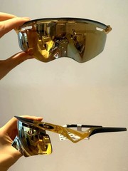 Oakley QNTM Kato OO9481D Sunglasses, Gold Frame, Gold Lenses