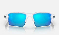 NEW* Oakley FLAK 2.0 XL WHITE Polished w PRIZM Sapphire Sunglass OO9188-94