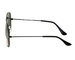 Ray-Ban Sunglasses RB3025 Aviator Classic Black Frame Polarize Green Lens 58mm