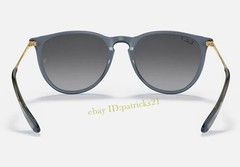 *New* RB4171 Ray-Ban Erika 6592/T3 Polarized Sunglasses Grey Lenses Blue Frame