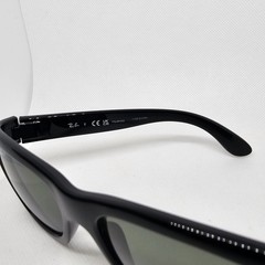 Ray Ban Sunglasses RB4194 601/9A 53MM Nylon Black Frame Polarized Green Classic