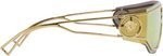 Versace VE2226 10027P Gold Mirrored Sunglasses